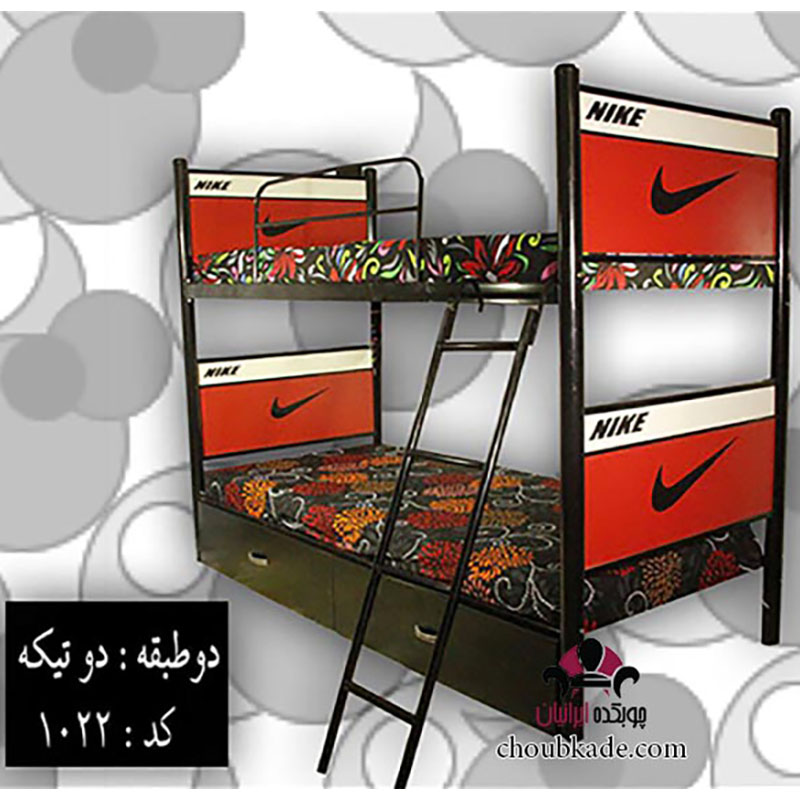 تخت خواب دو طبقه دو تیکه (قیمت و مشخصات) - چوبکده ایرانیان